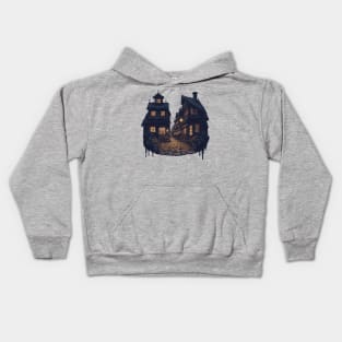 Houses in the style of a fairy tale Kids Hoodie